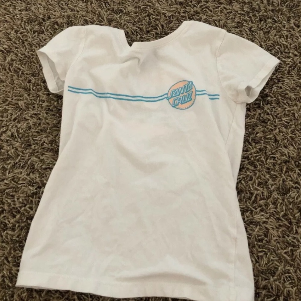 SANTA CRUZ BLUE AND PINK SHIRT